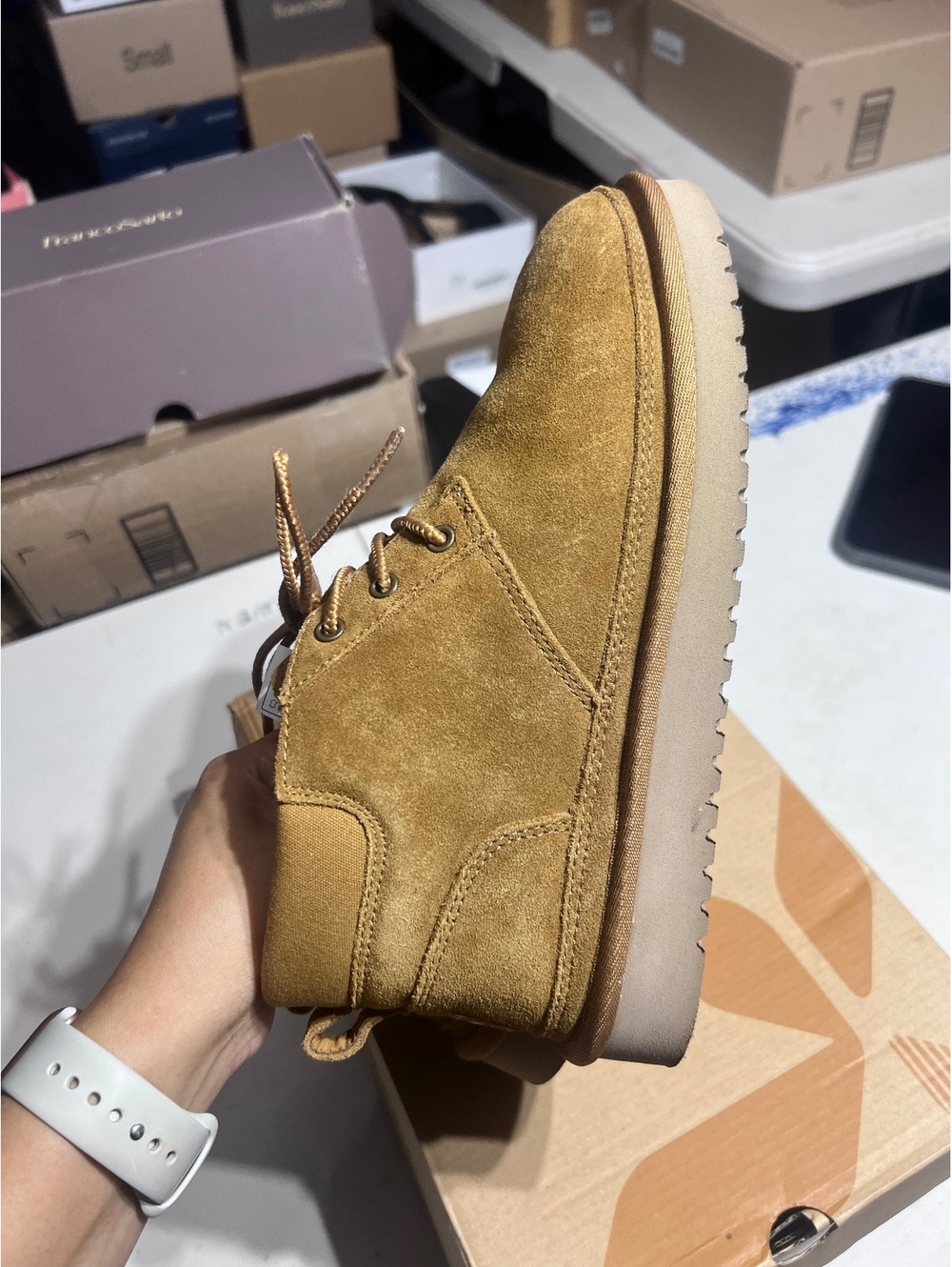 Koolaburra by UGG Women's Suede Ankle Boots Size 7 Tan